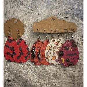 4 pair of Halloween Earrings